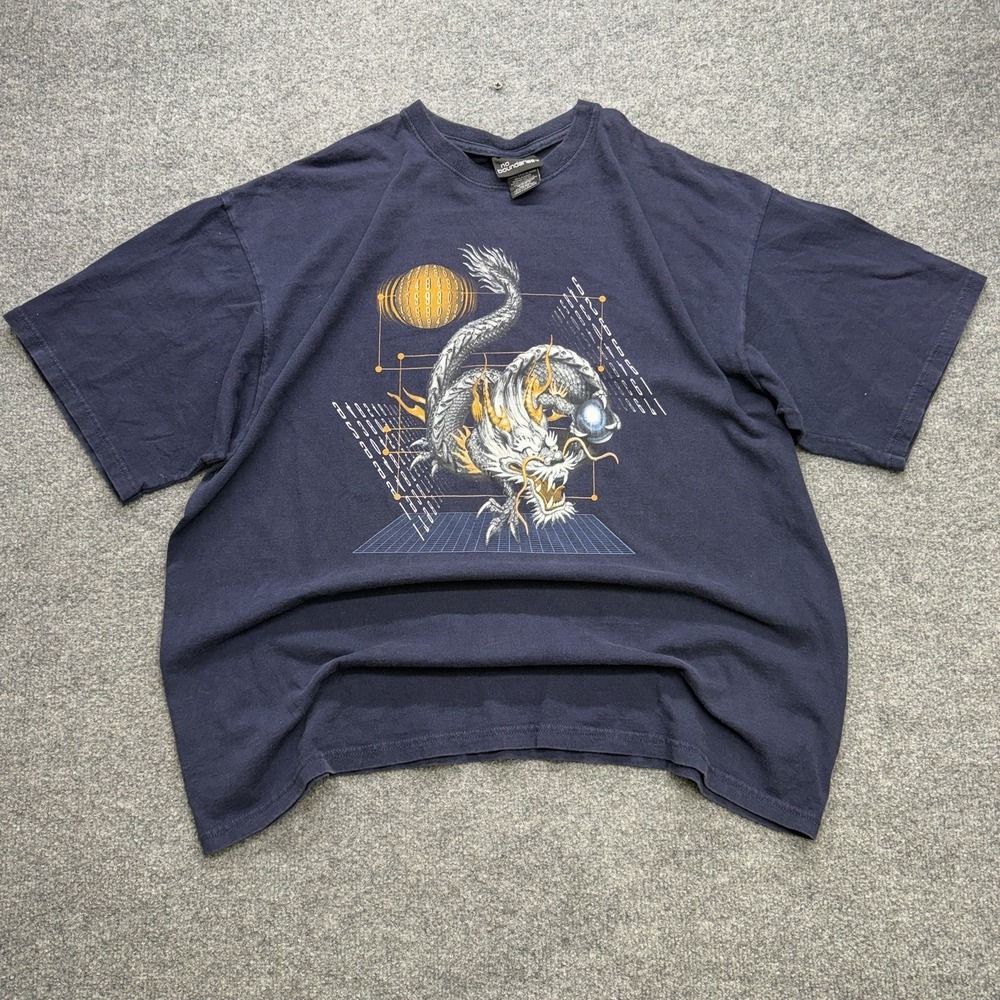 No Boundaries Men's Dragon T Shirt Size XL Y2K Vintage Skater